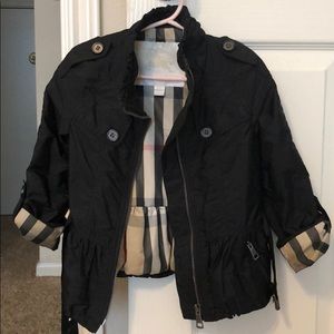 Authentic Burberry kids girls rain coat.